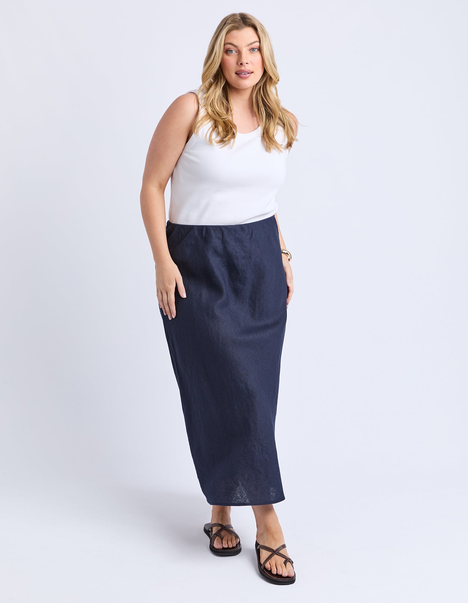 Eleni Skirt Dark Sapphire