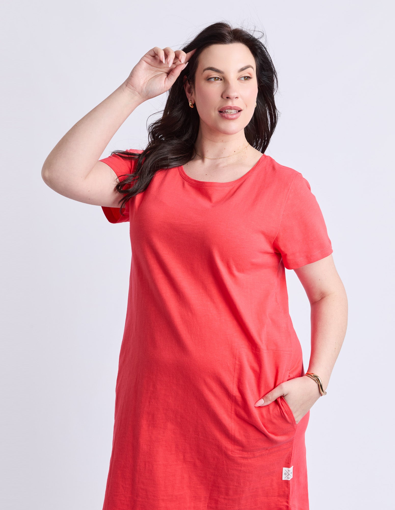 Aiden S/S Dress Cayenne