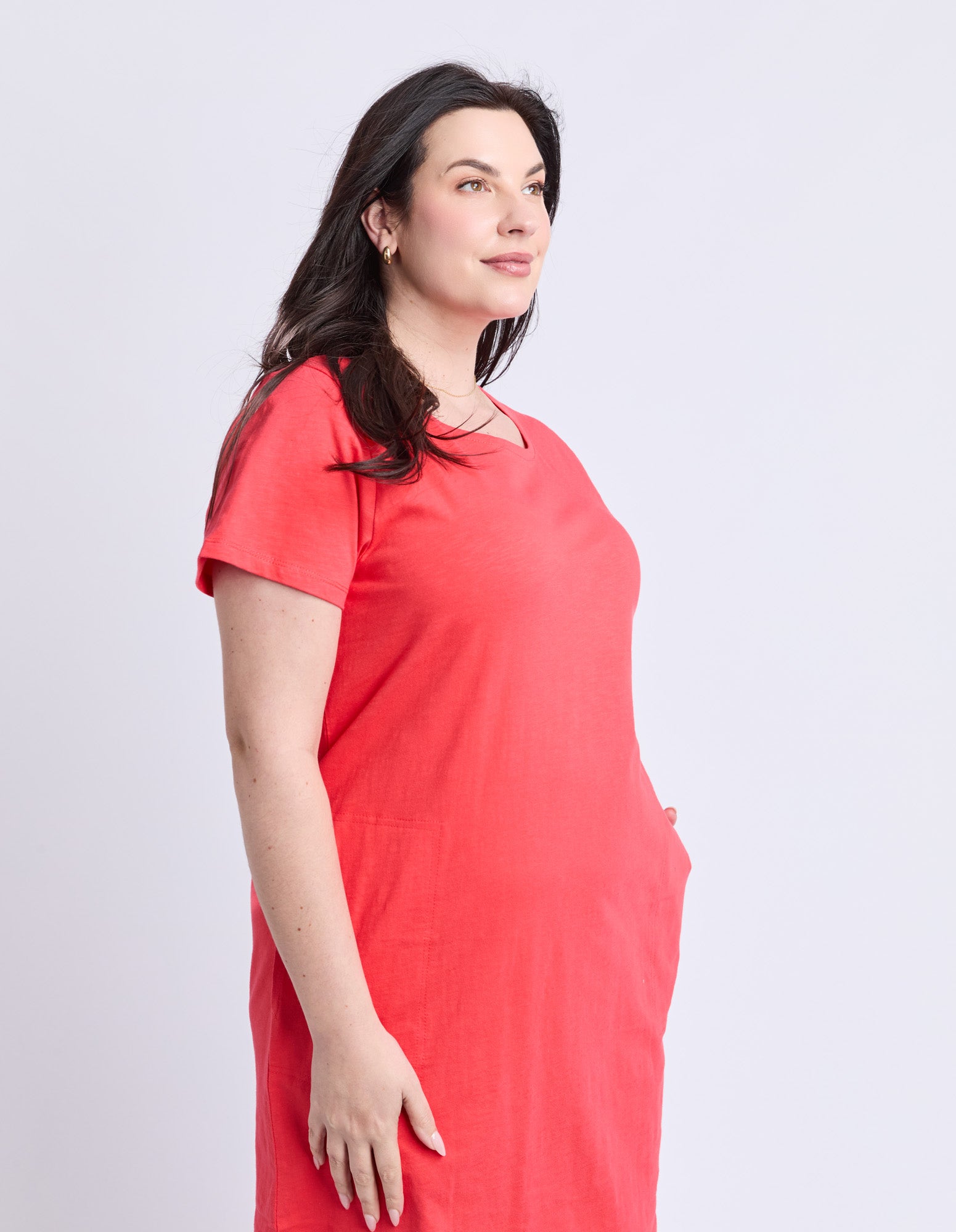 Aiden S/S Dress Cayenne