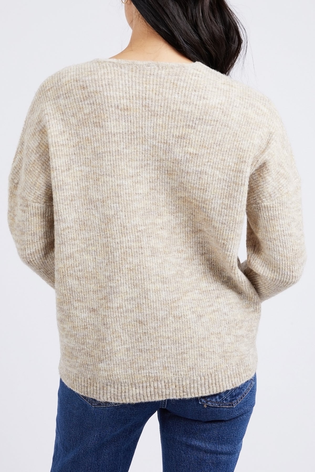 Verity V Neck Knit Oatmeal