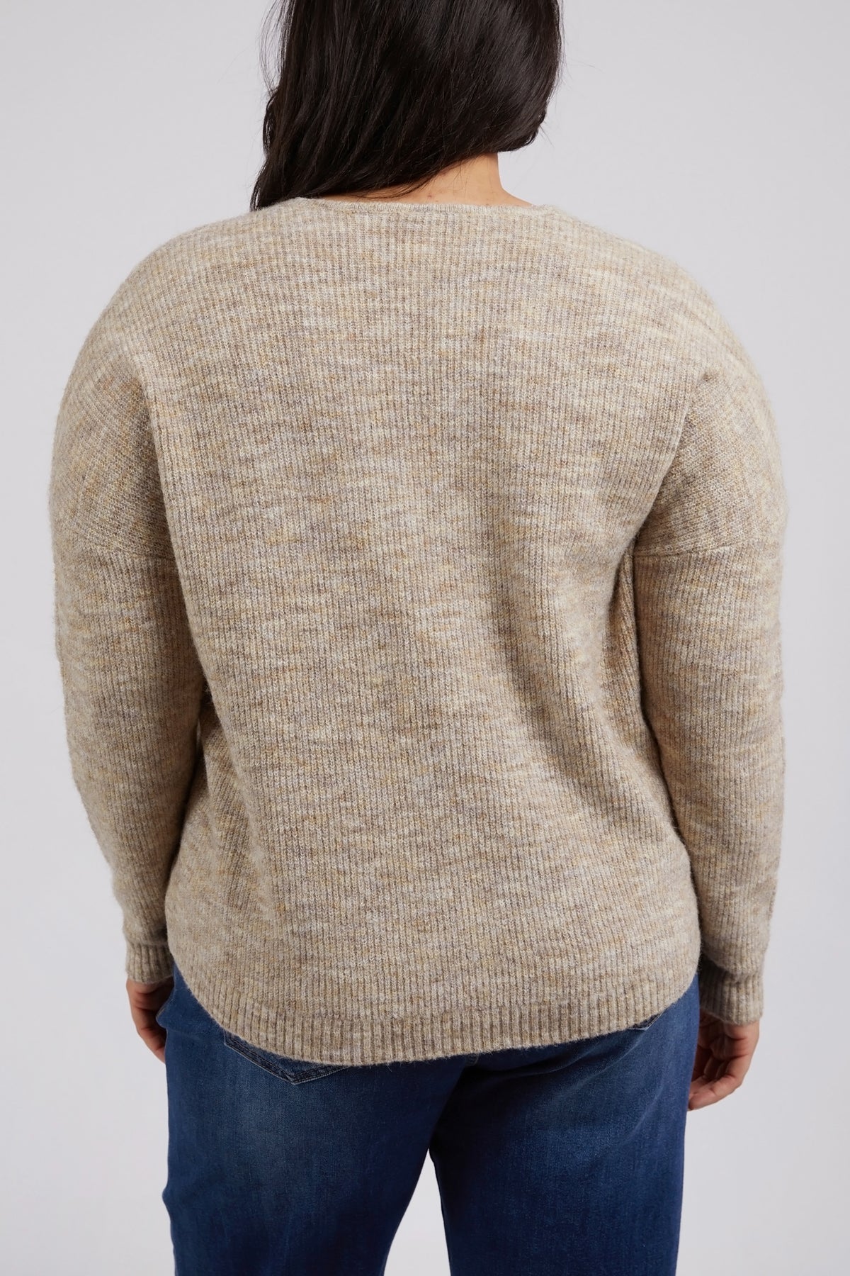 Verity V Neck Knit Oatmeal