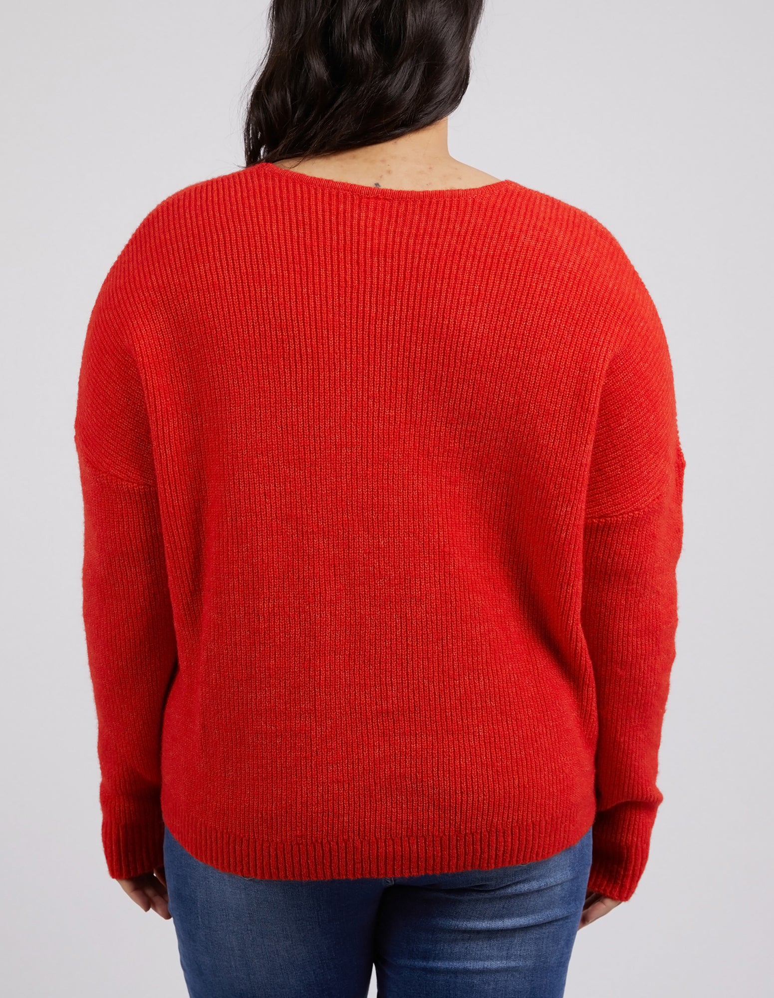 Verity V Neck Knit Tangello