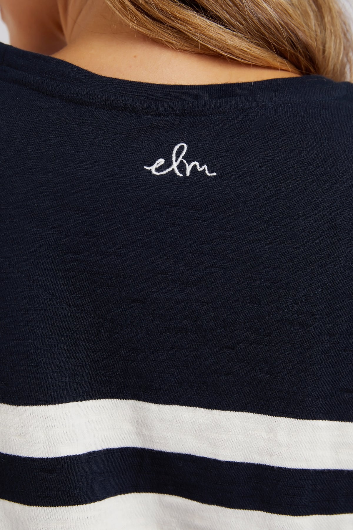 Allegra Long Sleeve Navy & Vintage White