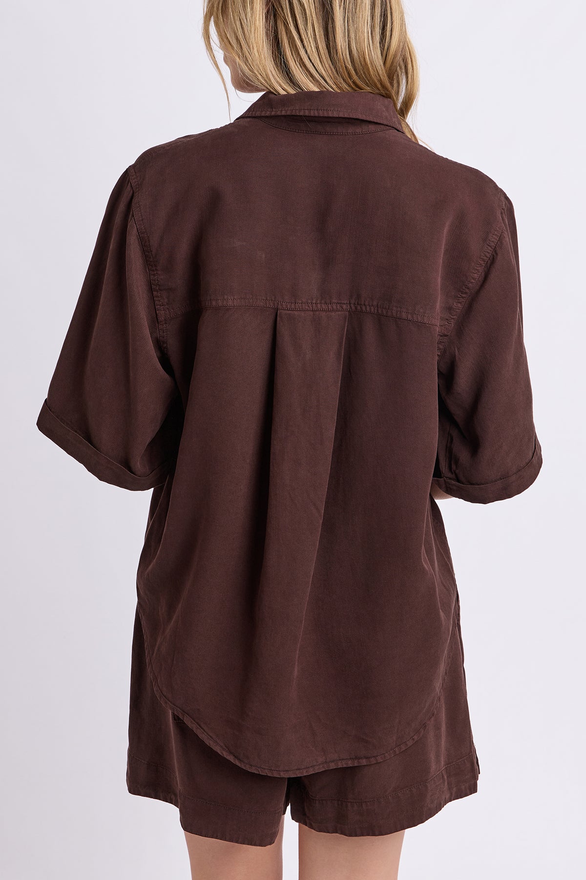 Bliss Washed Shirt Chocolate