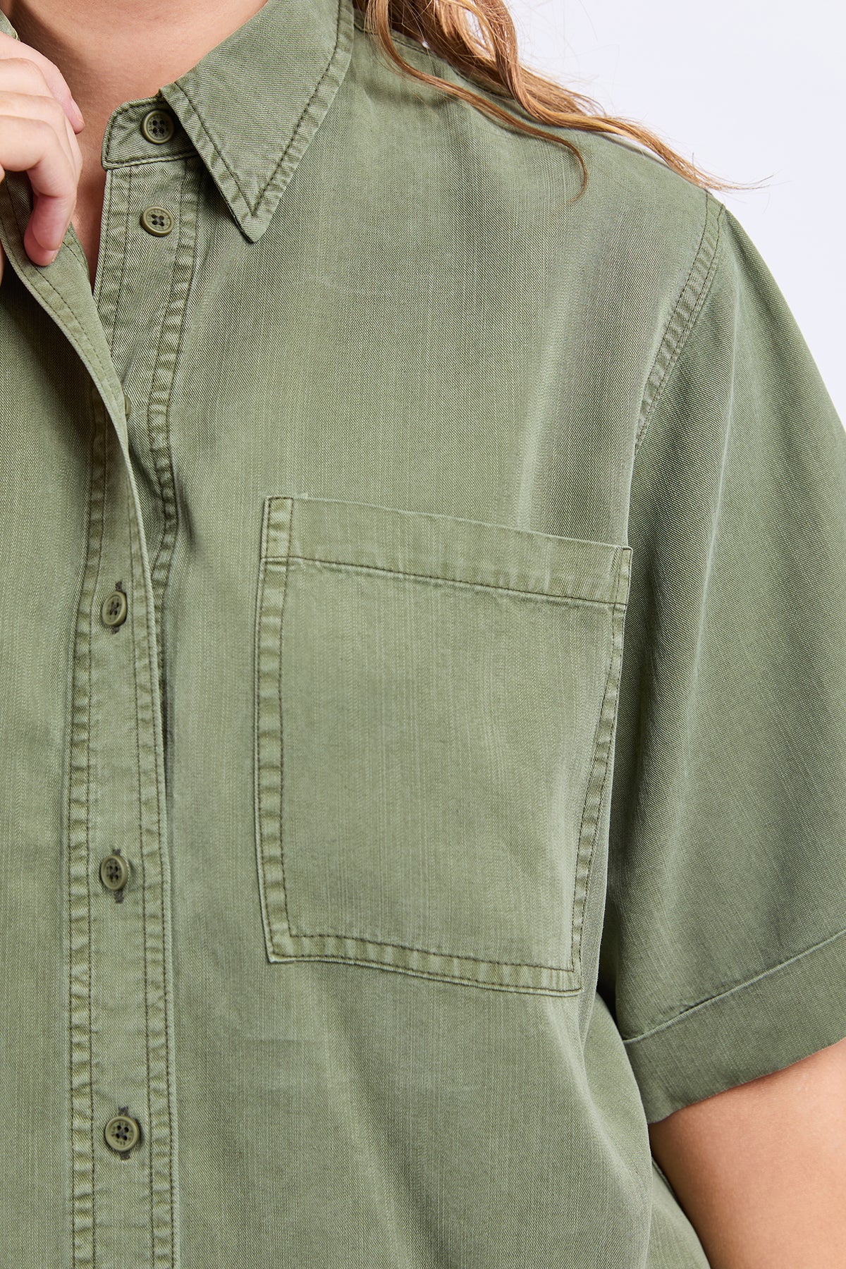 Bliss Washed Shirt Clover