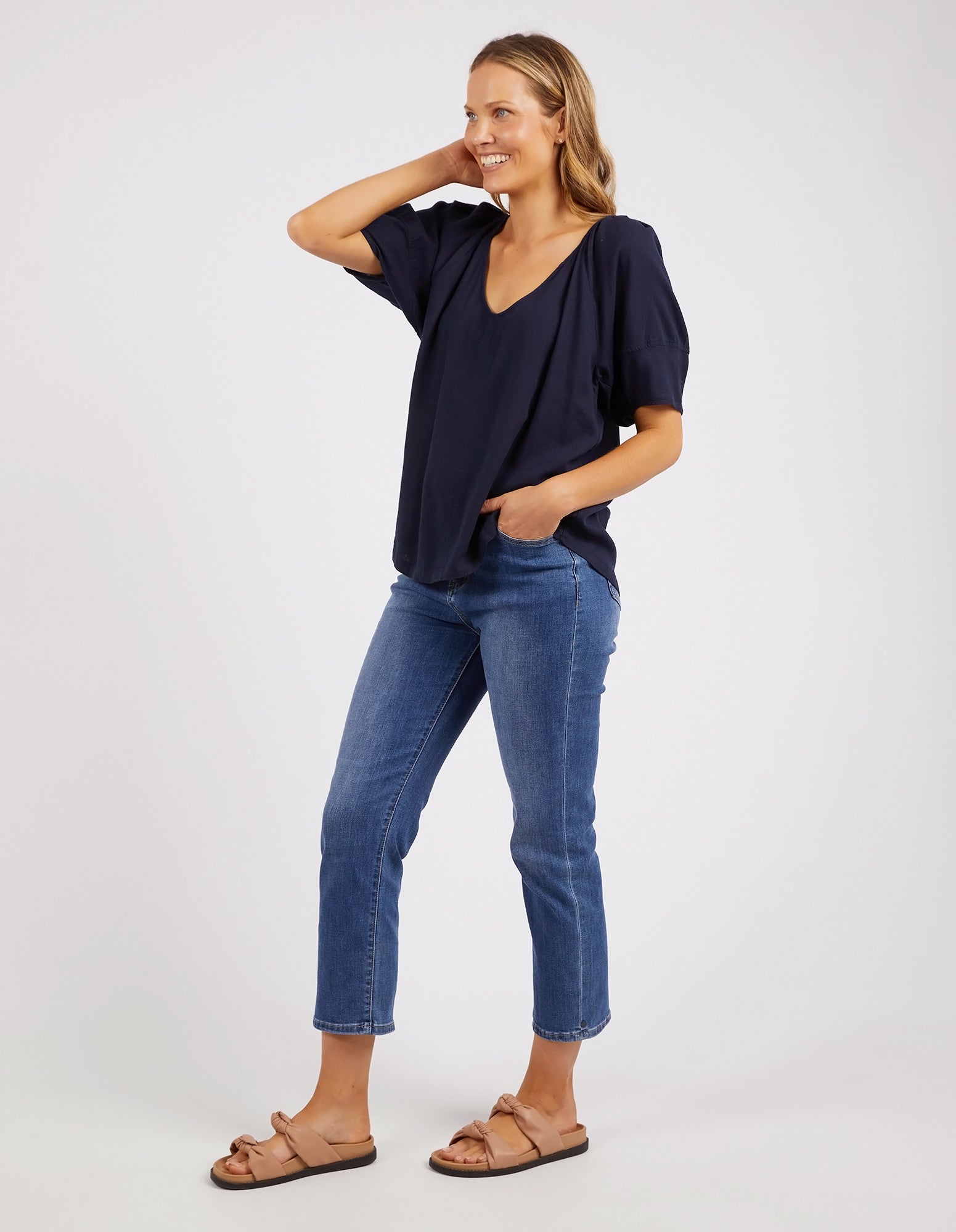 The Grove Top Navy