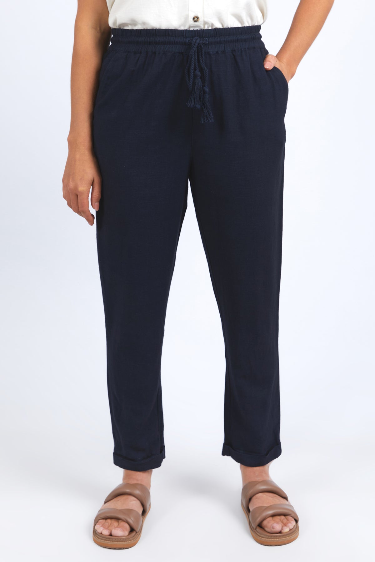 Clem Relaxed Pant Dark Sapphire