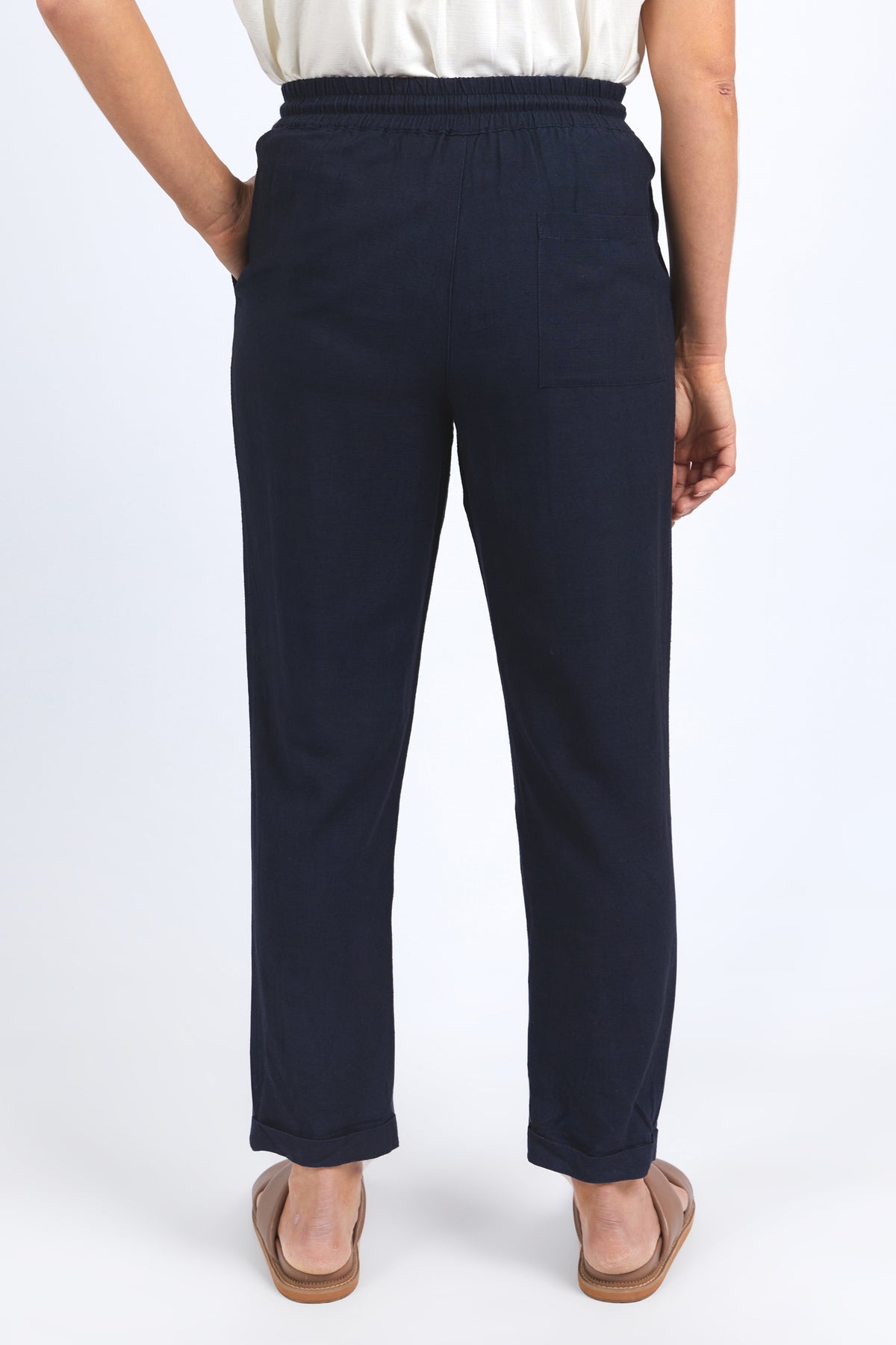 Clem Relaxed Pant Dark Sapphire