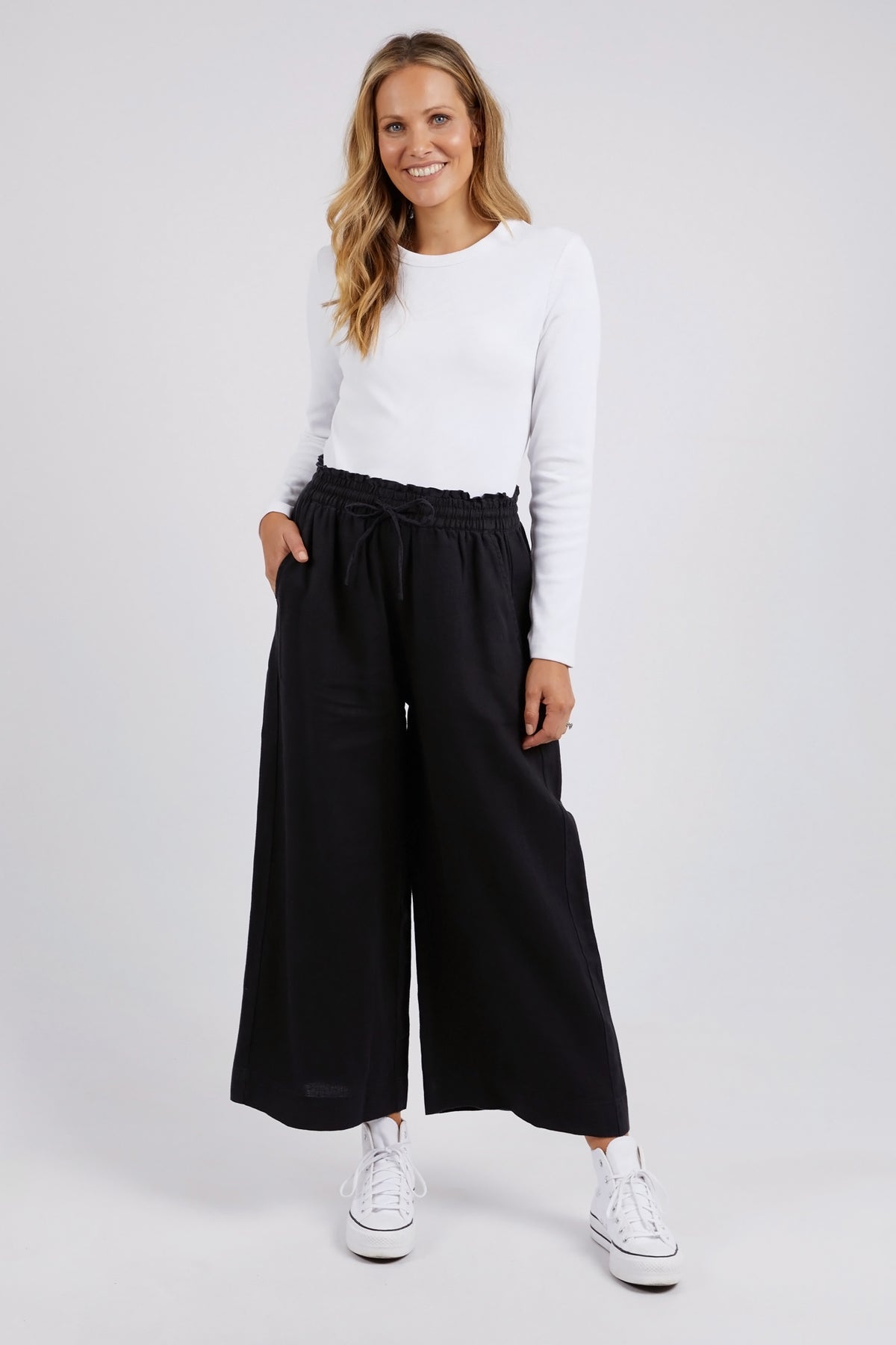 Dionne Wide Leg Pant Black