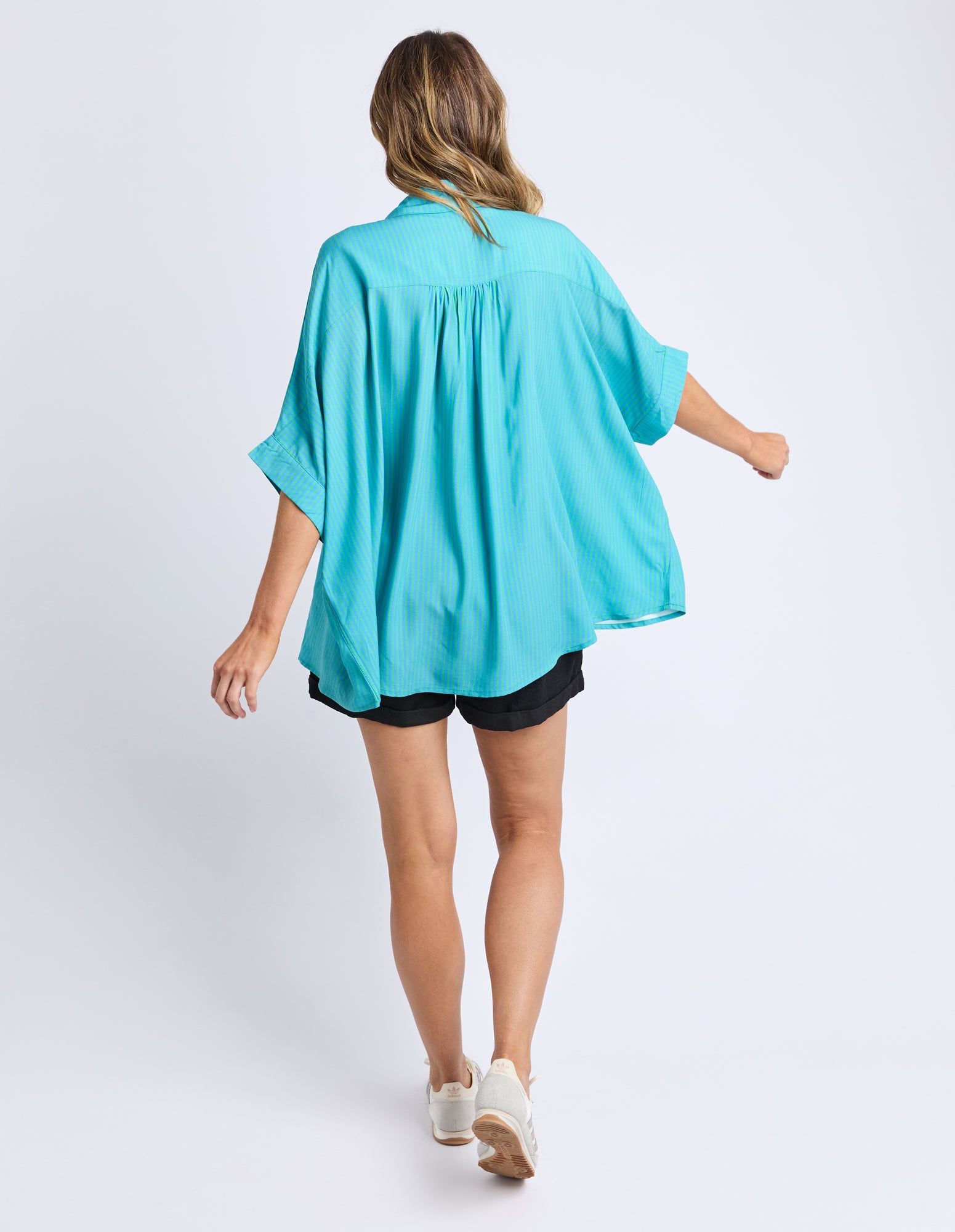 Luna Shirt Gumdrop Green Stripe