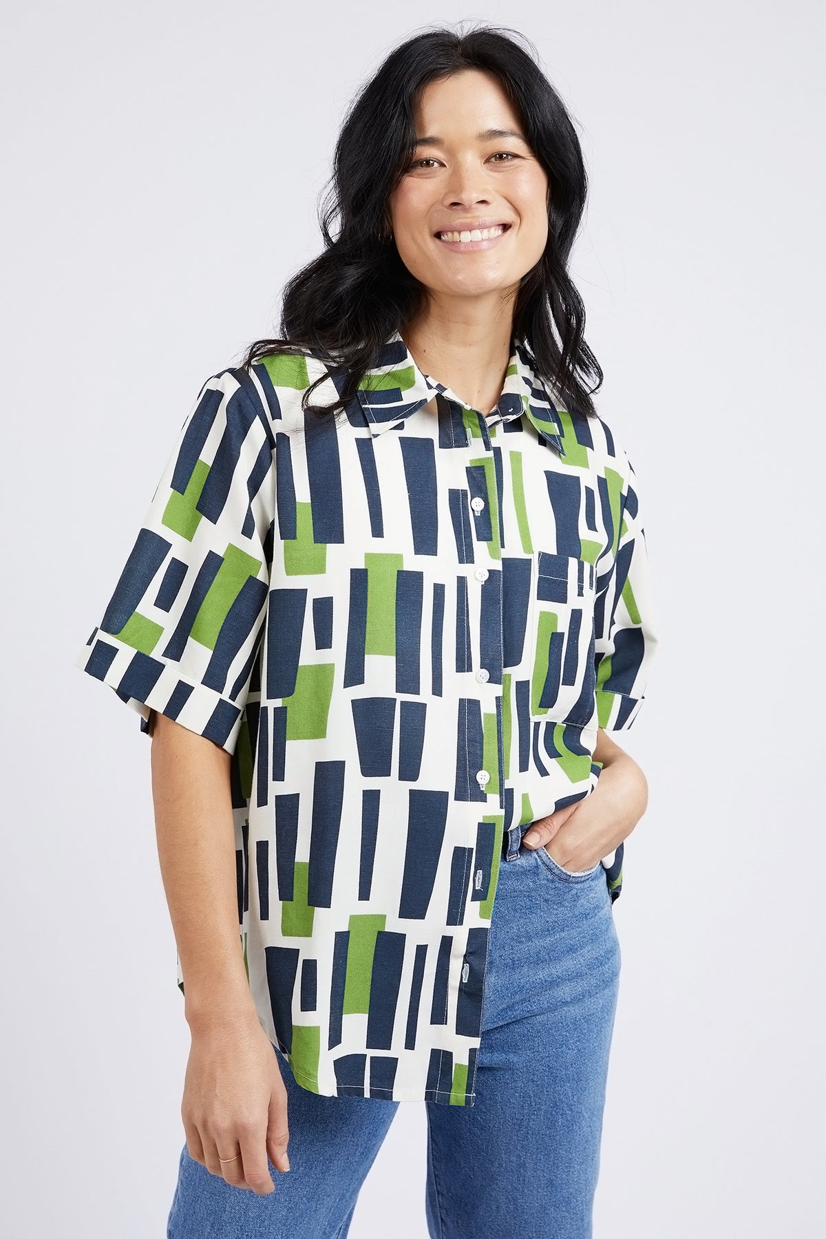 Valley Shirt Geo Print