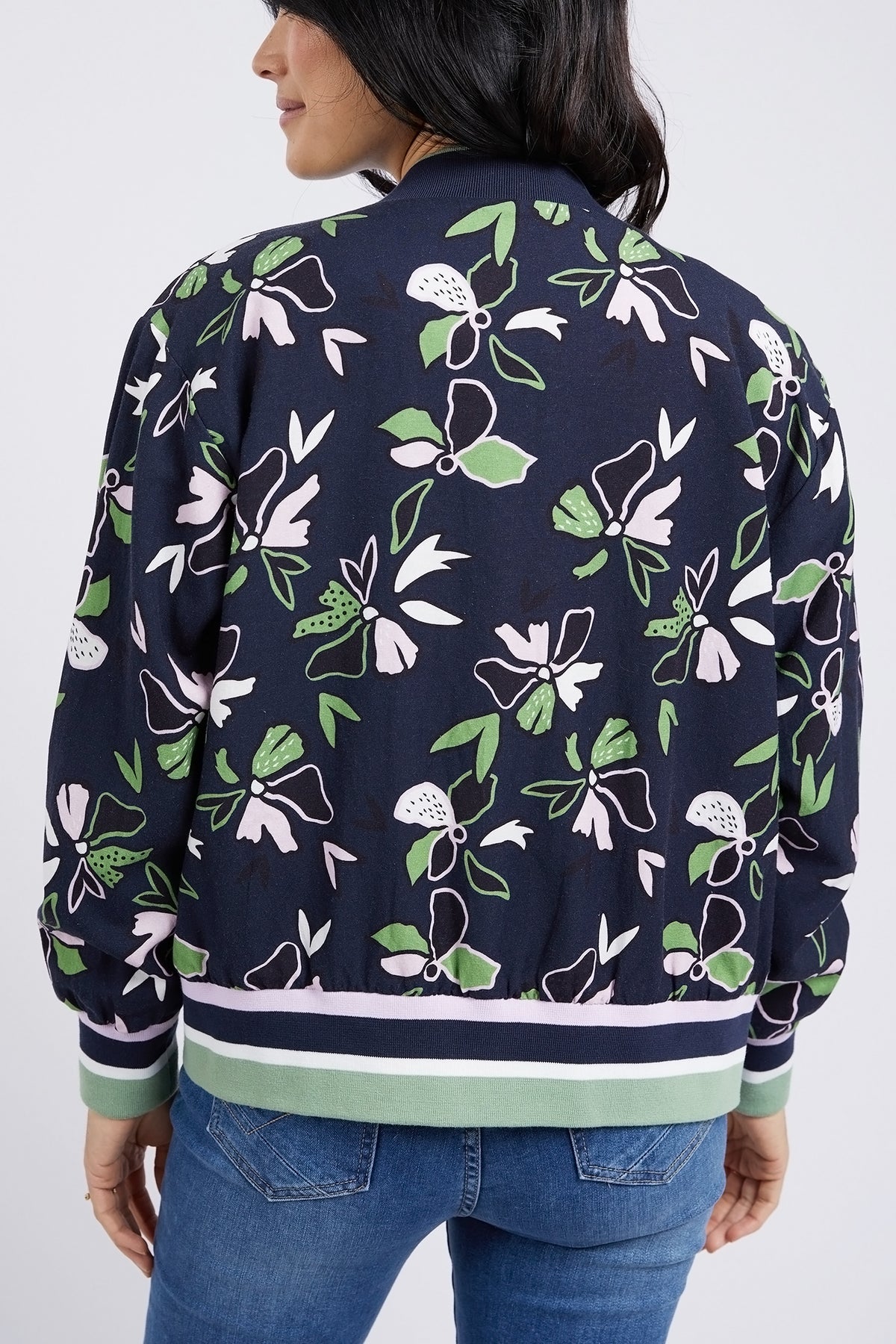 Idyll Floral Print Bomber Jacket