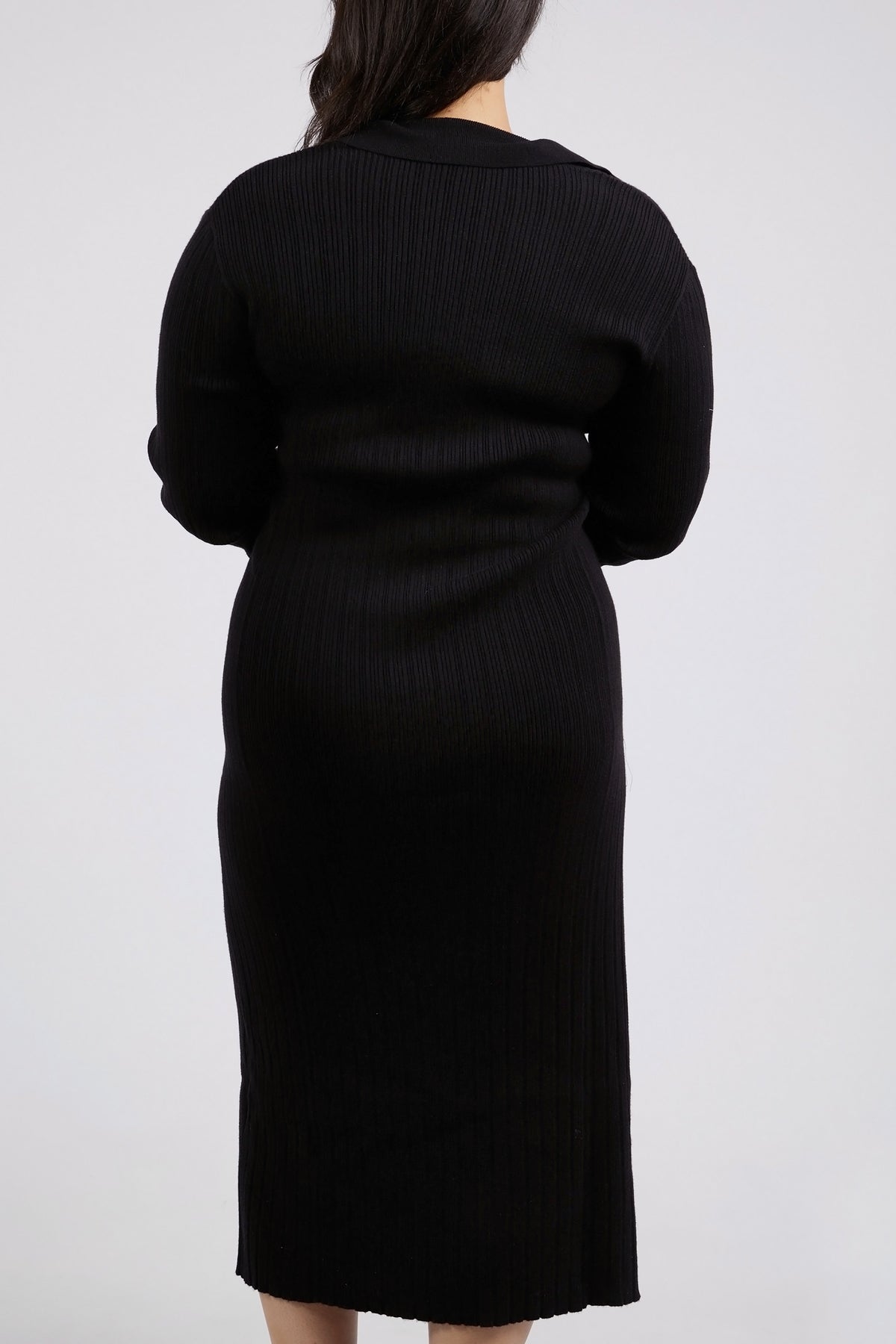 Maple Knit Dress Black