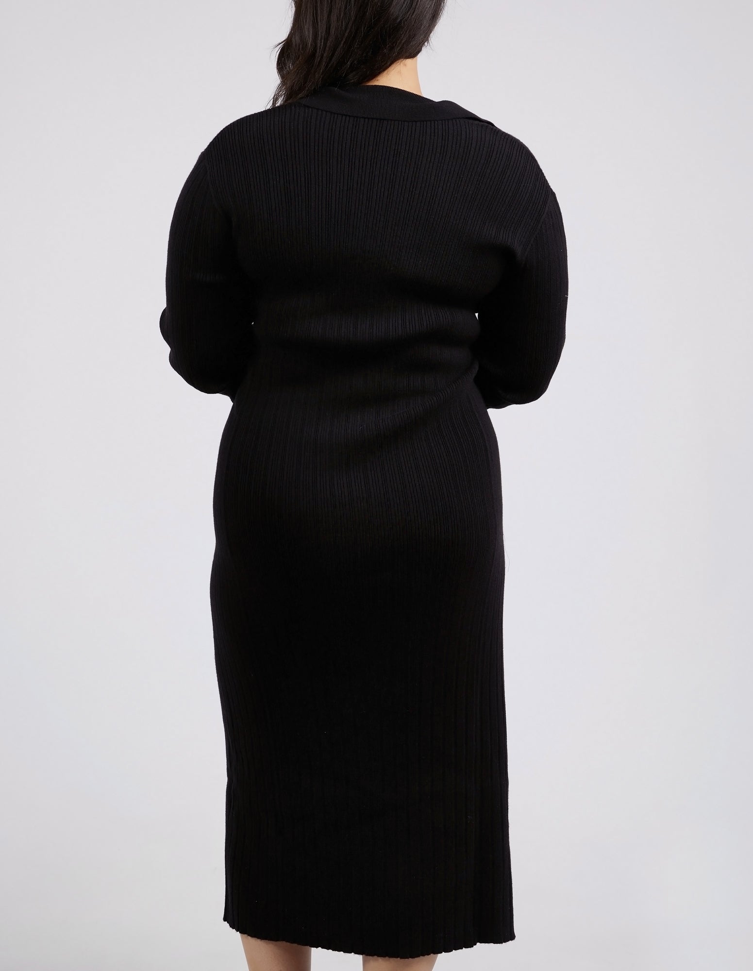 Maple Knit Dress Black
