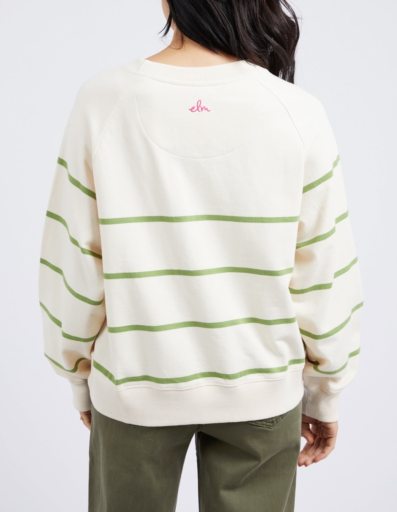 Summit Crew Fleece Pearl & Jungle Green