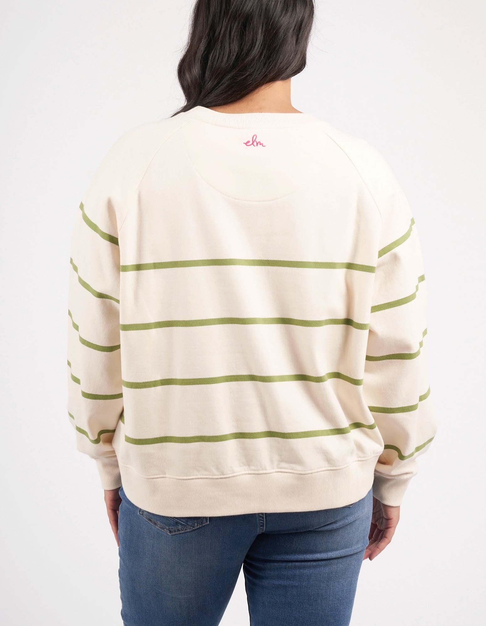 Summit Crew Fleece Pearl & Jungle Green