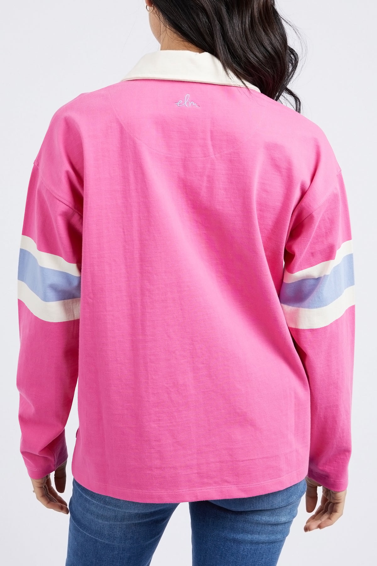 Compass Long Sleeve Rugby Shocking Pink