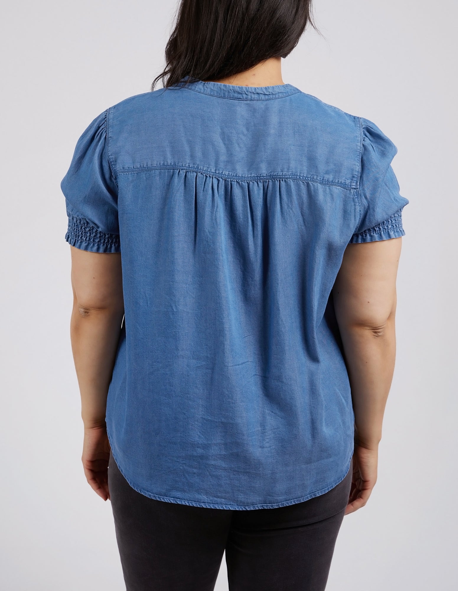 Petal Top Blue Wash