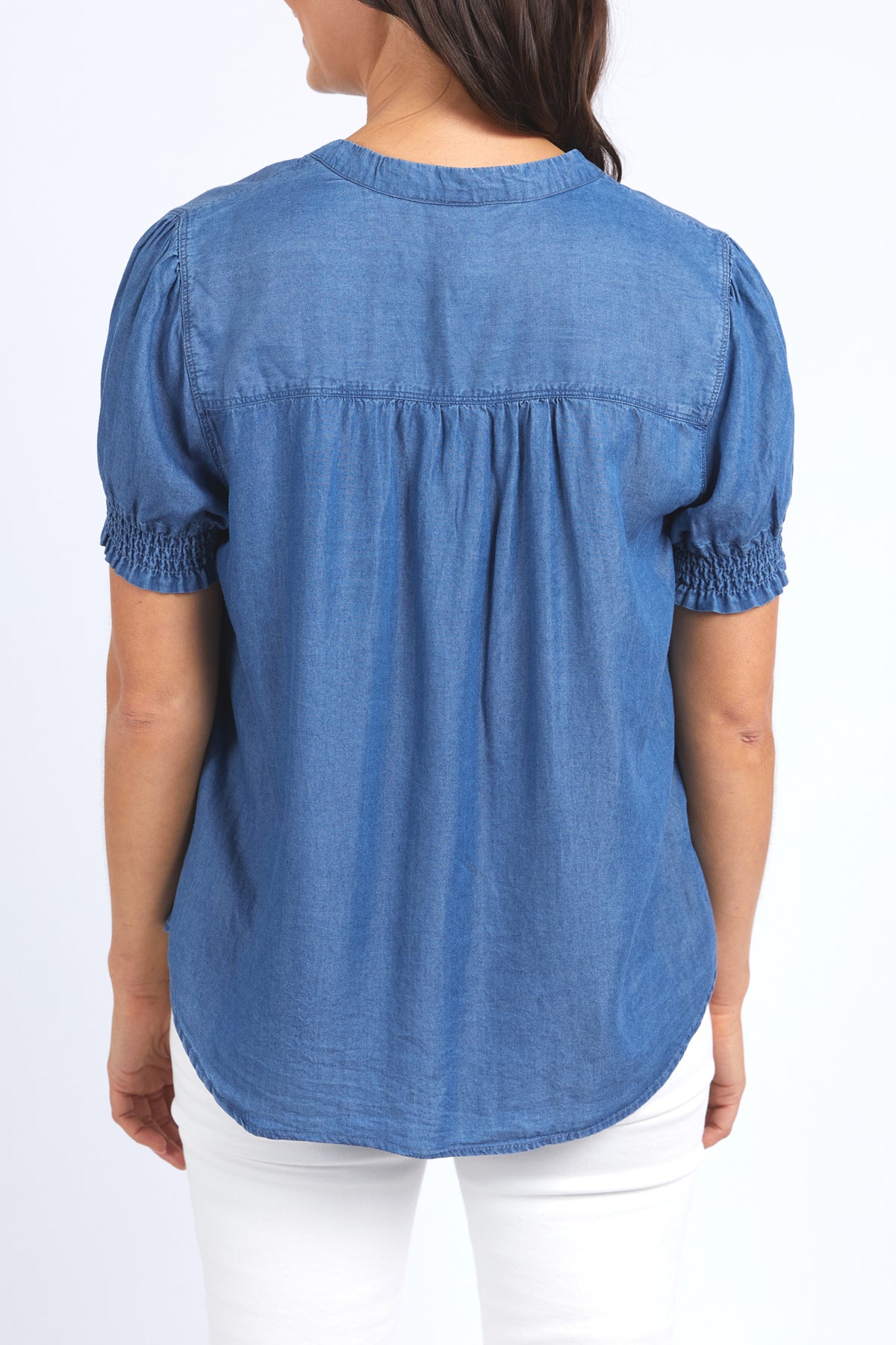 Petal Top Blue Wash