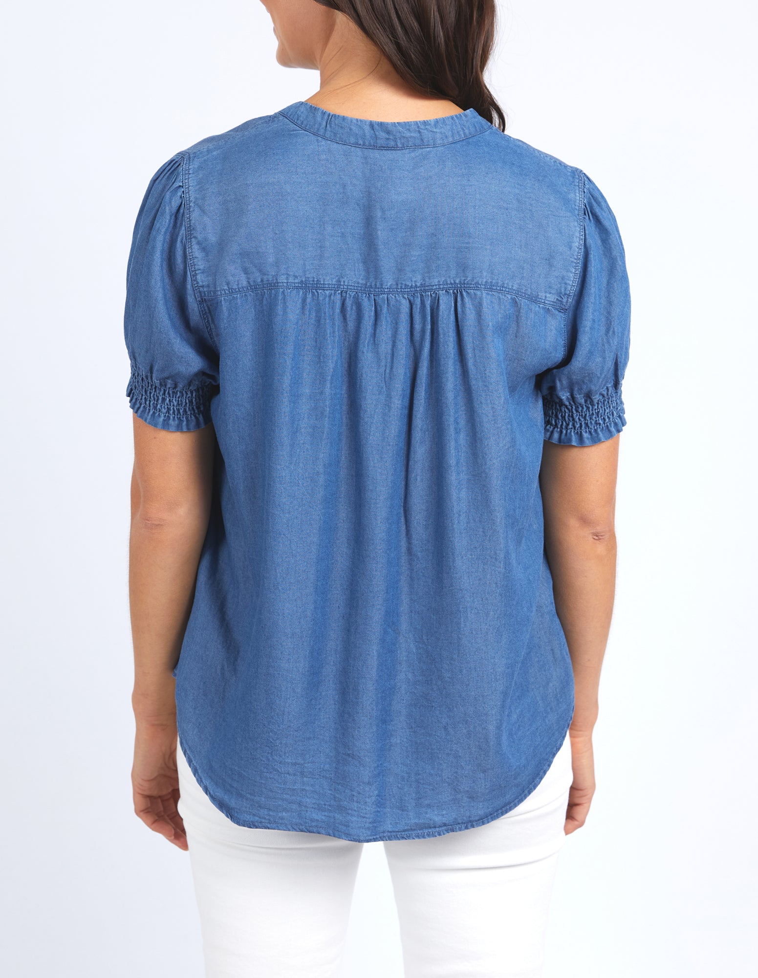 Petal Top Blue Wash