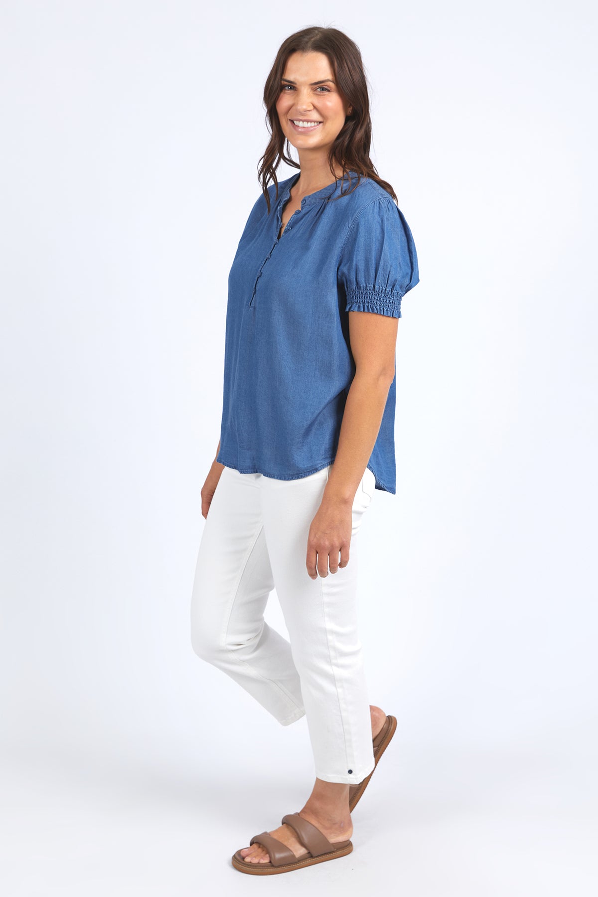 Petal Top Blue Wash