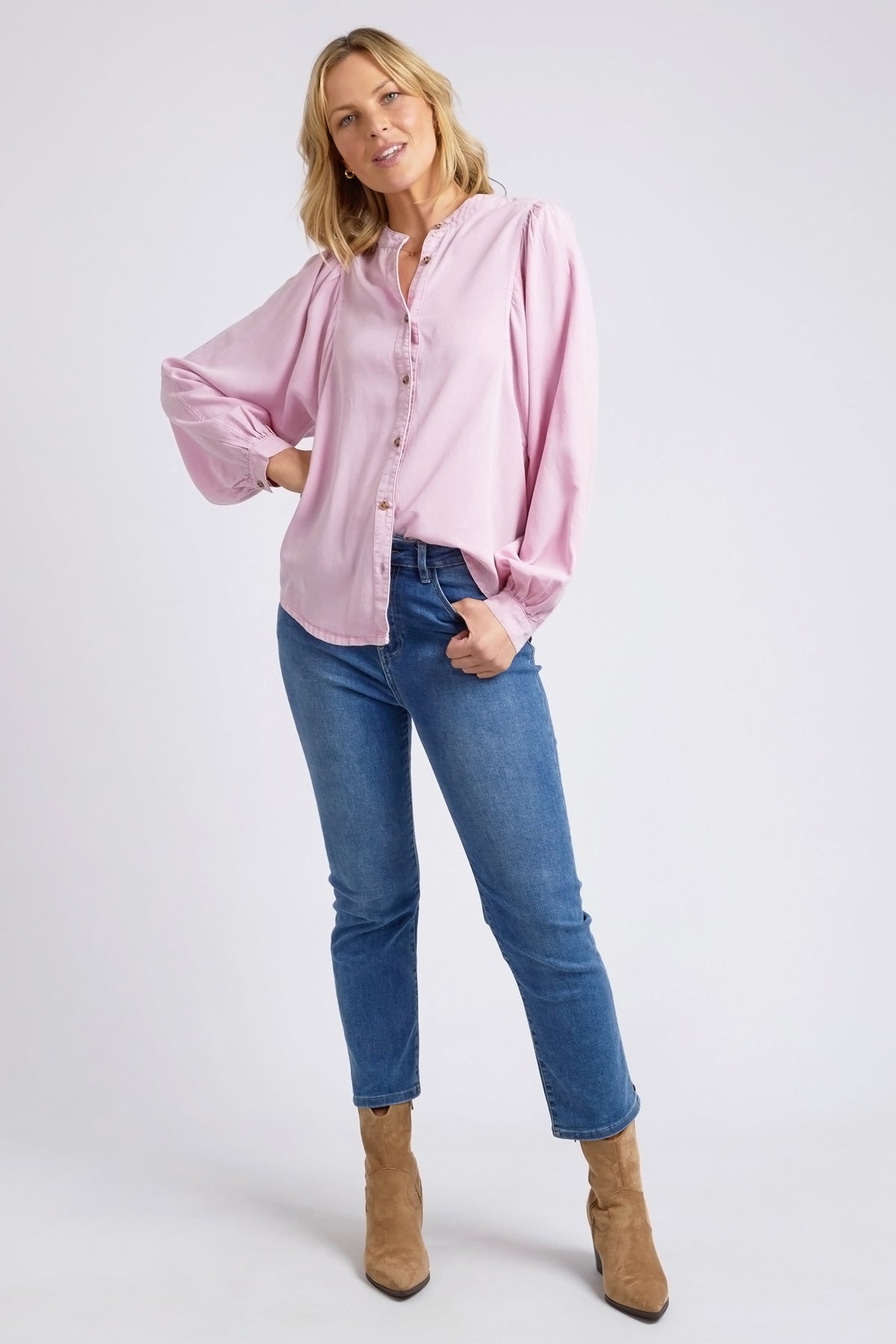 Bailey Shirt Peony Pink