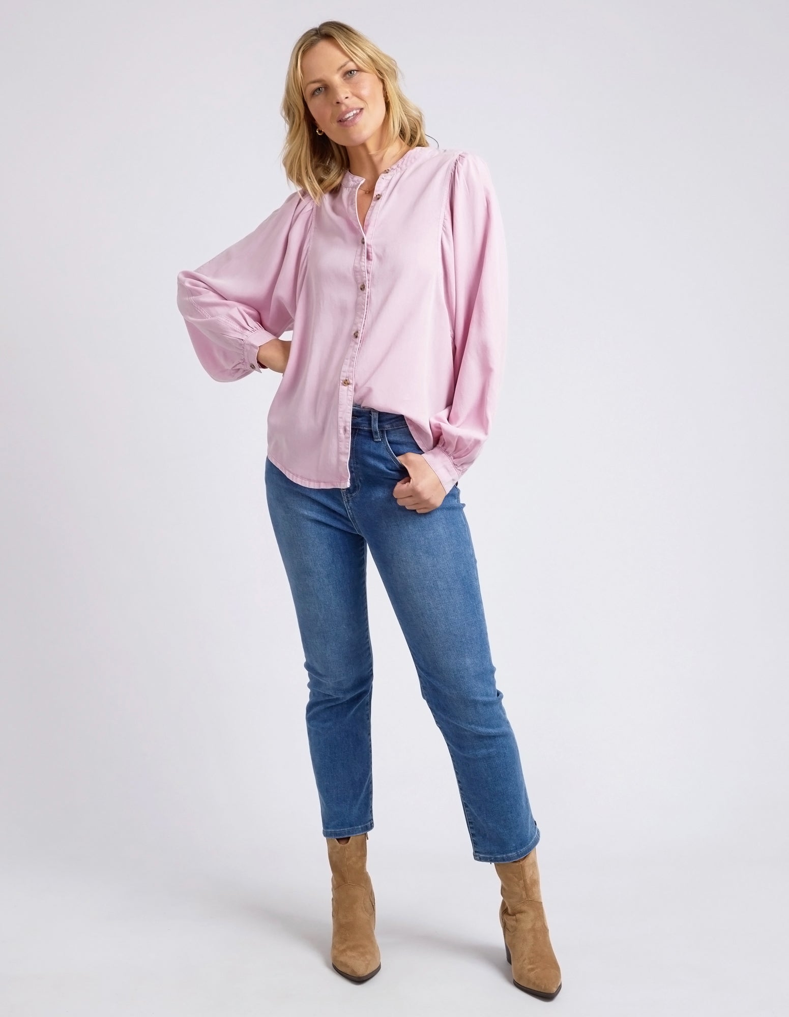 Bailey Shirt Peony Pink