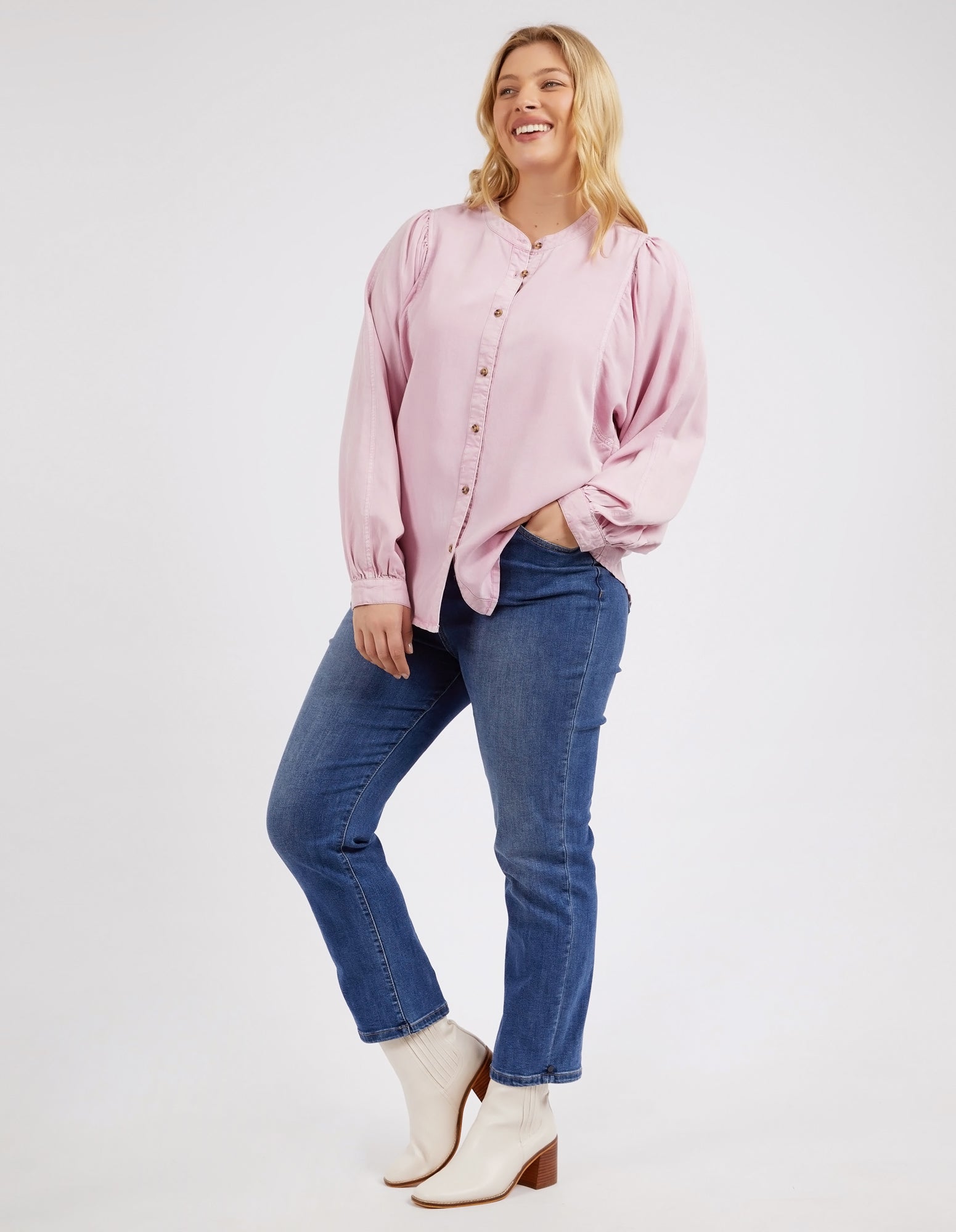 Bailey Shirt Peony Pink