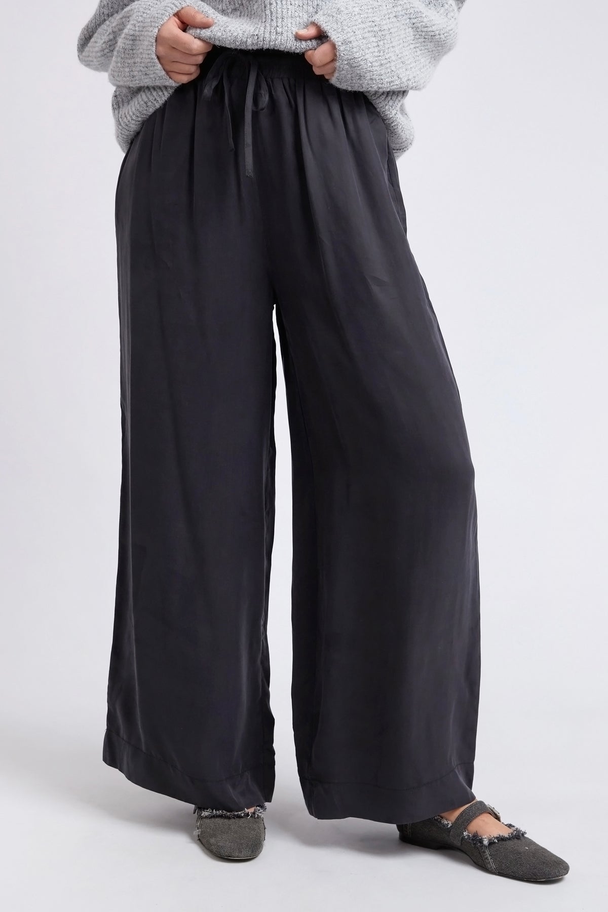 Callie Wide Leg Pant Black