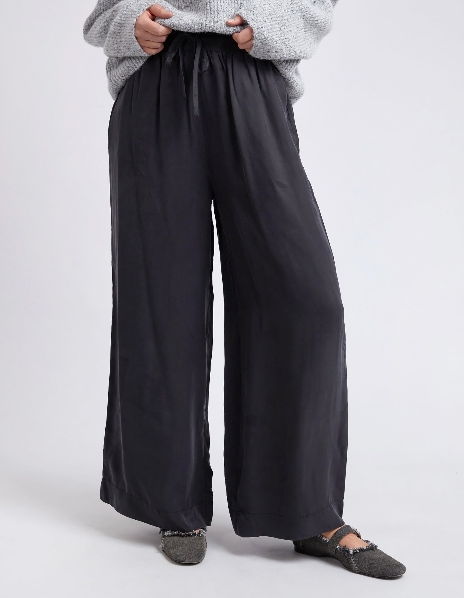 Callie Wide Leg Pant Black