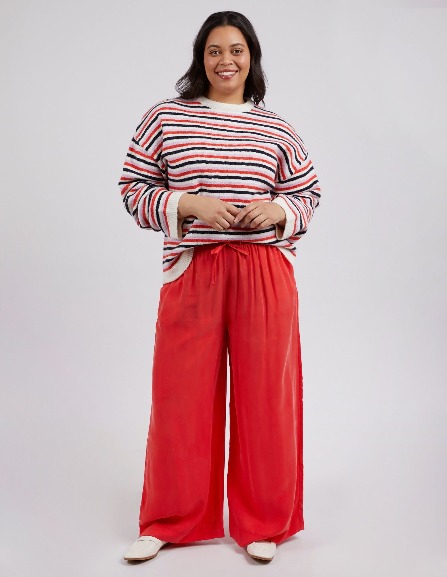 Callie Wide Leg Pant Tangello