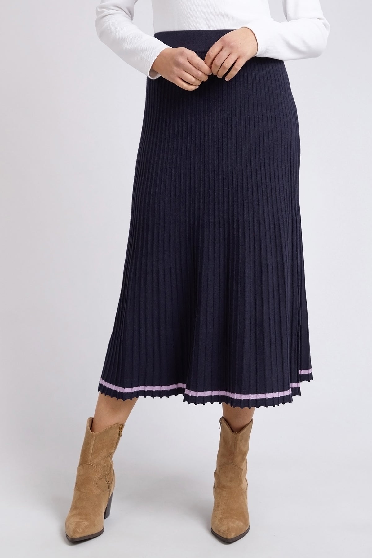 Tammy Knit Skirt Dark Sapphire