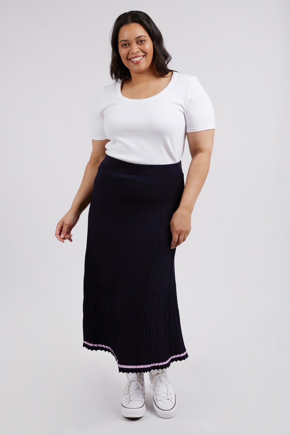 Tammy Knit Skirt Dark Sapphire