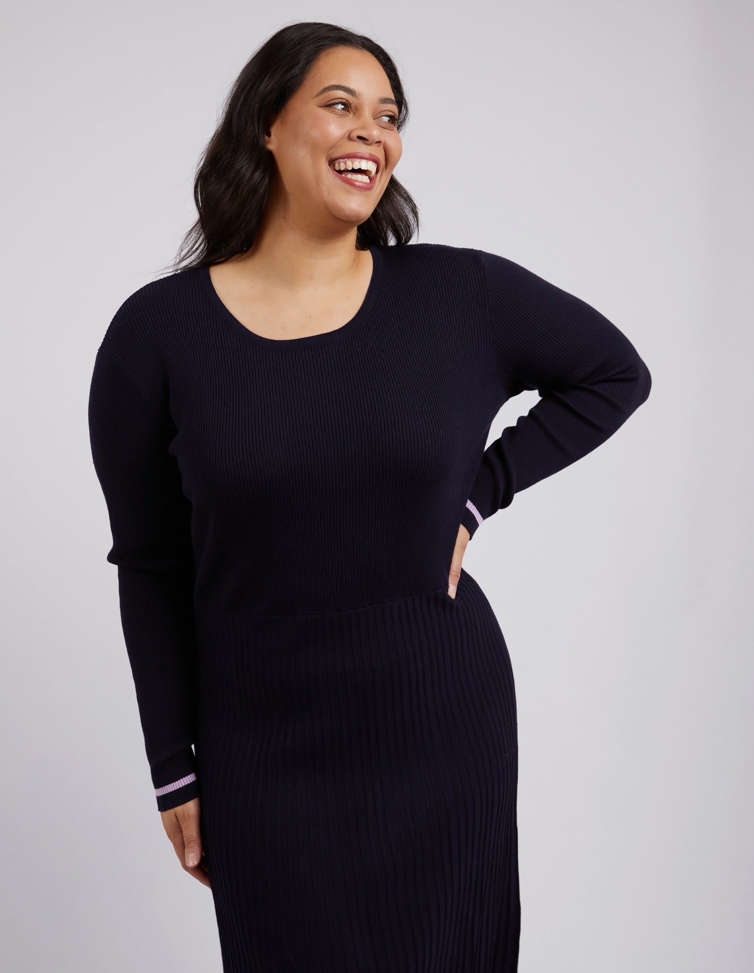 Tammy Knit Dress Dark Sapphire