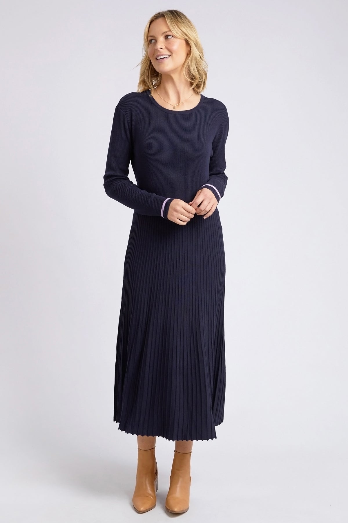 Tammy Knit Dress Dark Sapphire