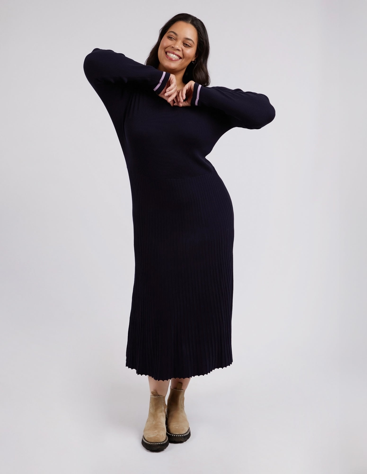 Tammy Knit Dress Dark Sapphire