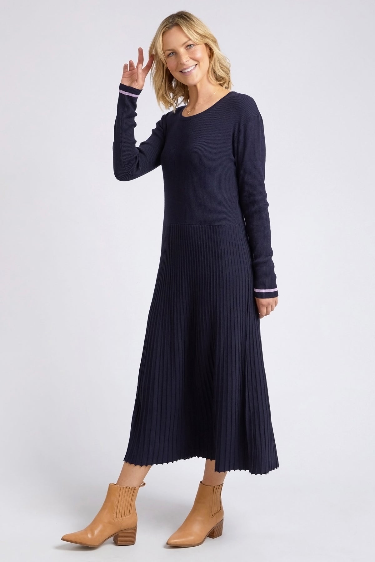 Tammy Knit Dress Dark Sapphire