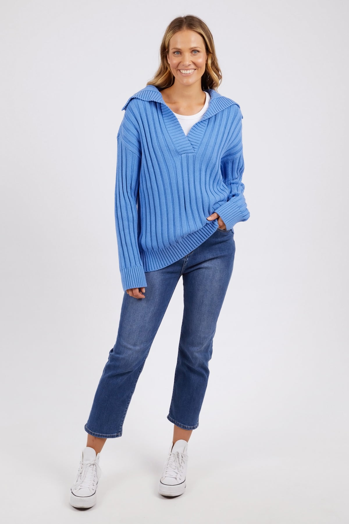 Addison Knit Cerulean Blue