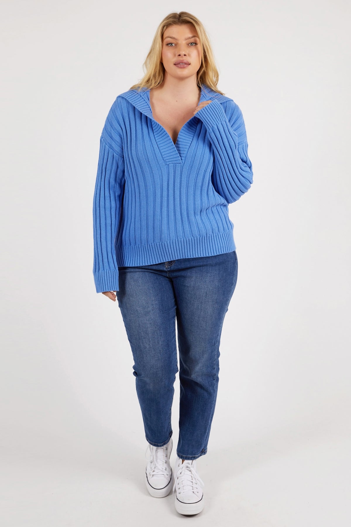 Addison Knit Cerulean Blue