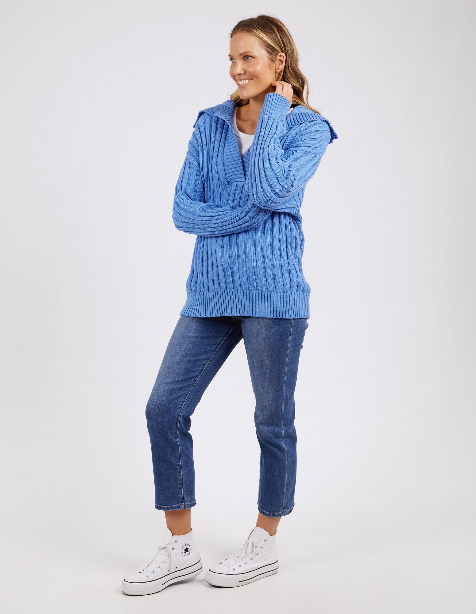 Addison Knit Cerulean Blue