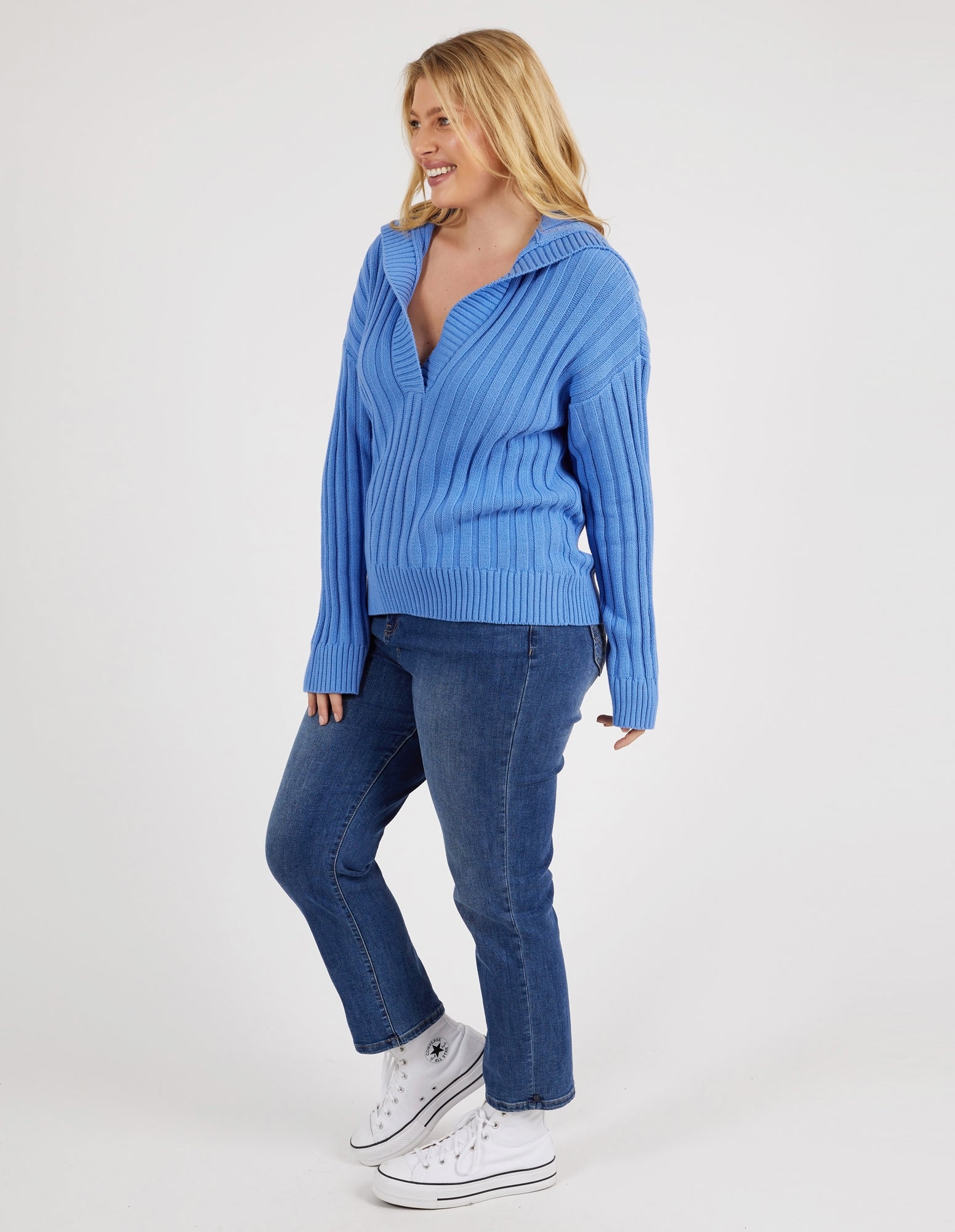 Addison Knit Cerulean Blue