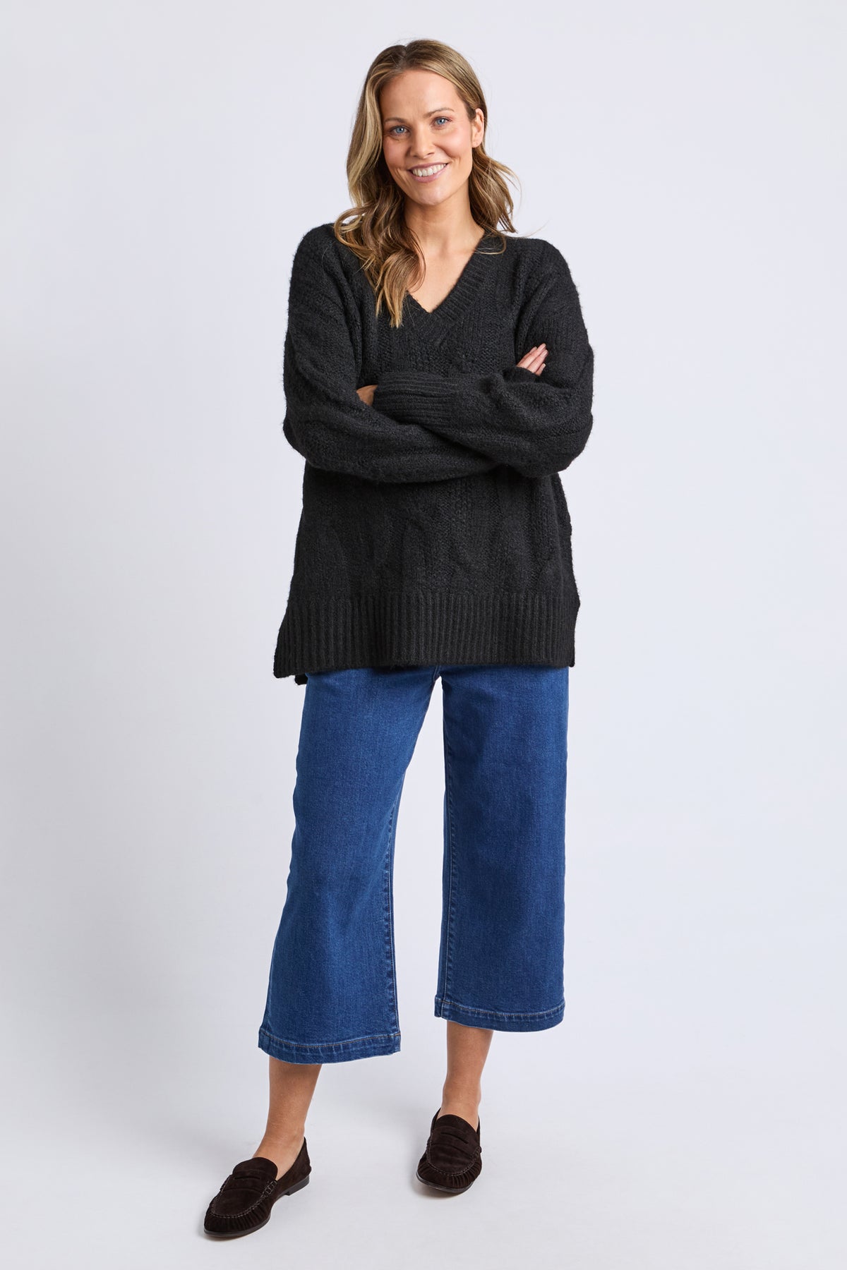 Tallulah Cable Knit Black