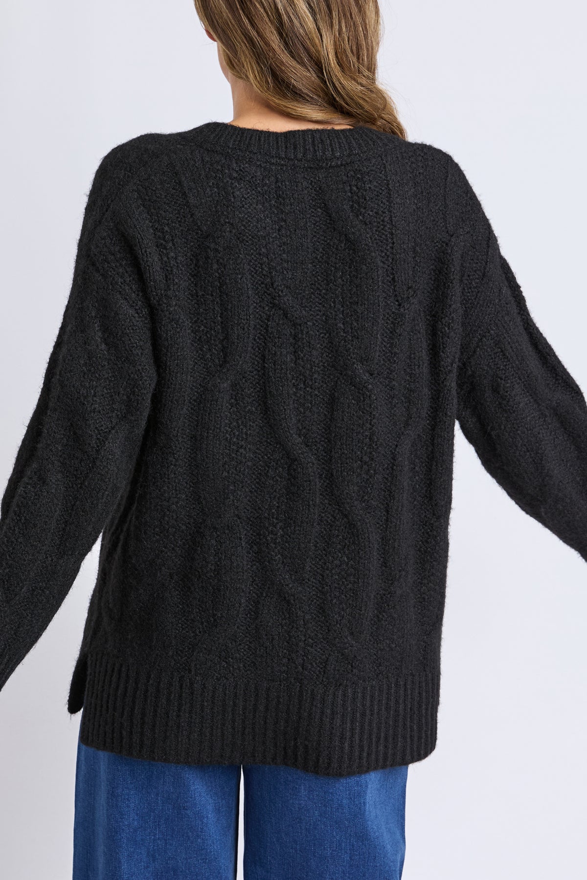 Tallulah Cable Knit Black