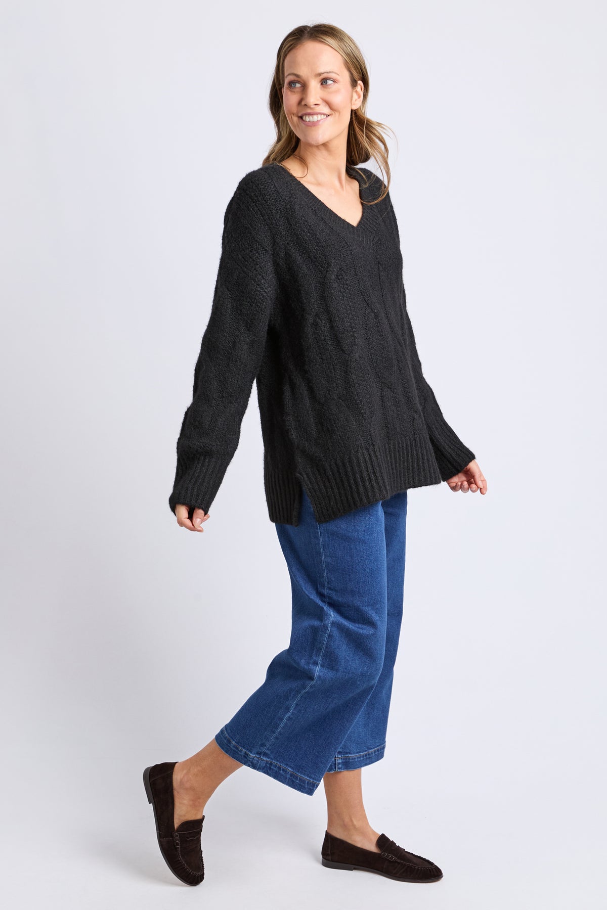Tallulah Cable Knit Black