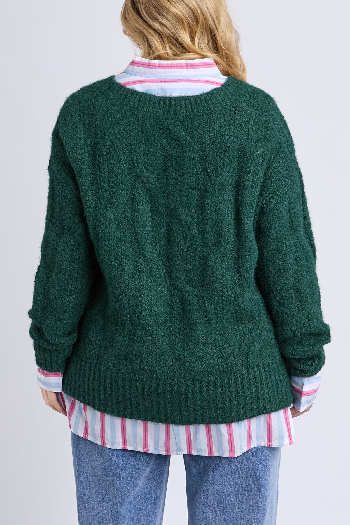 Tallulah Cable Knit Dark Green