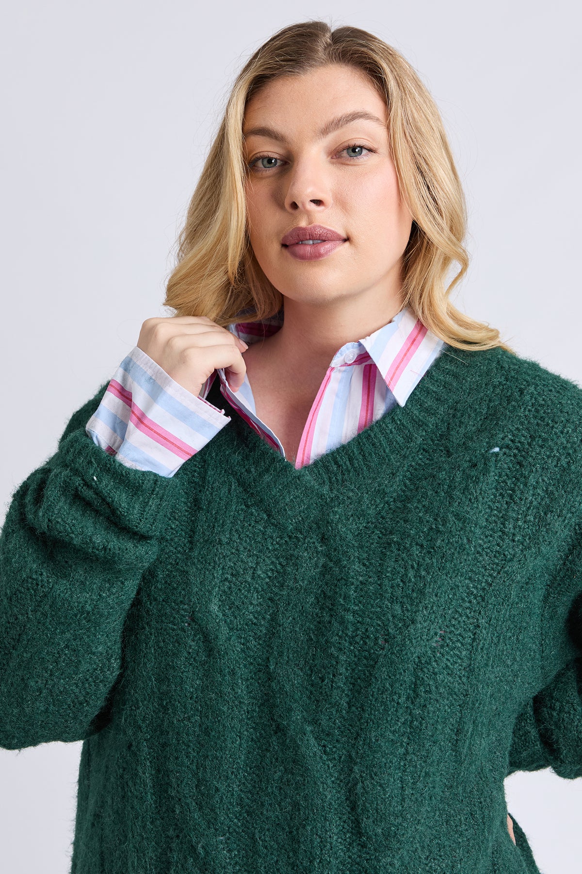 Tallulah Cable Knit Dark Green