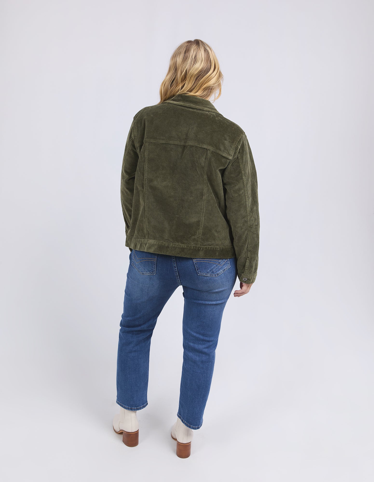 Fleur Cord Jacket Clover