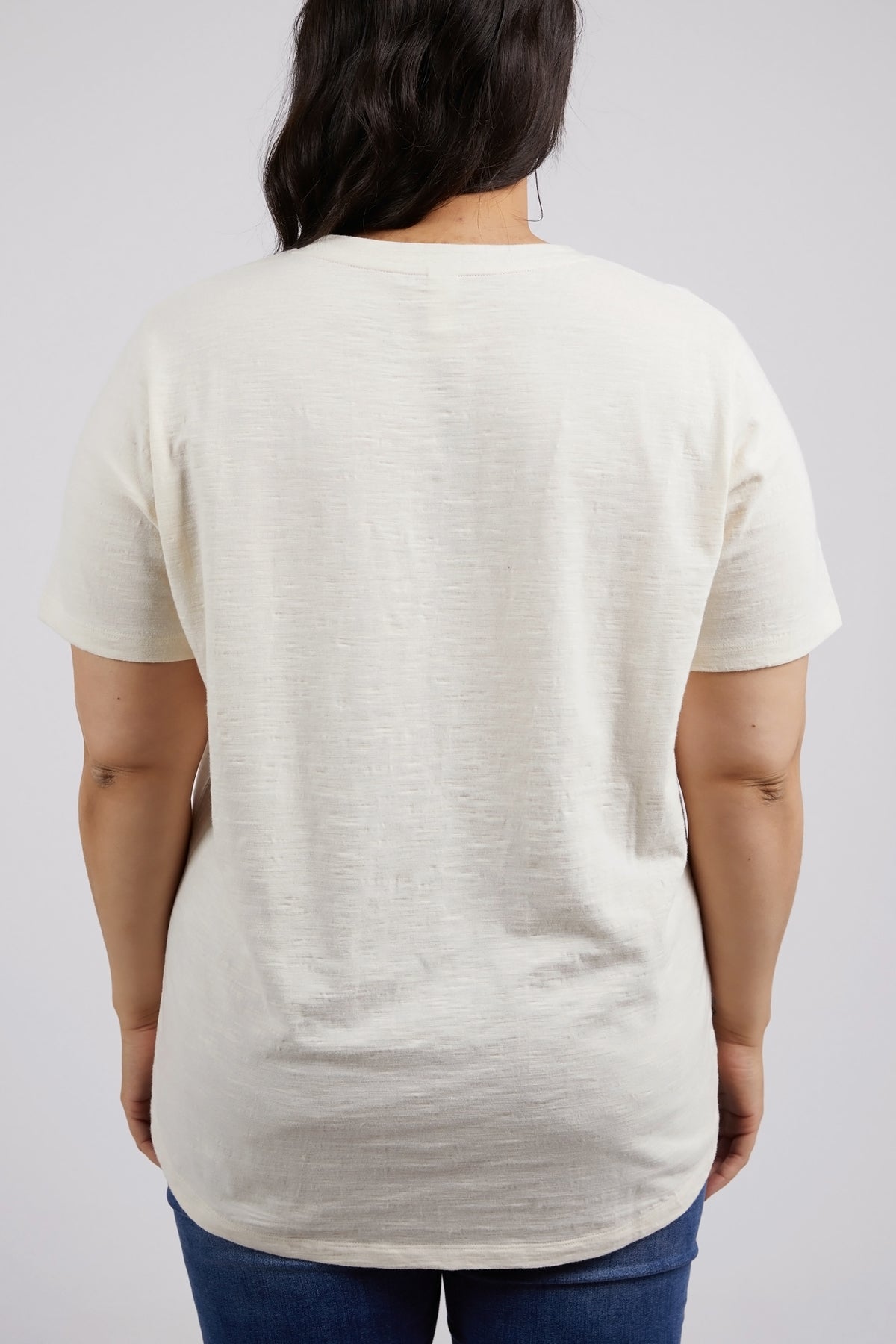 Lined Up Tee Pearl