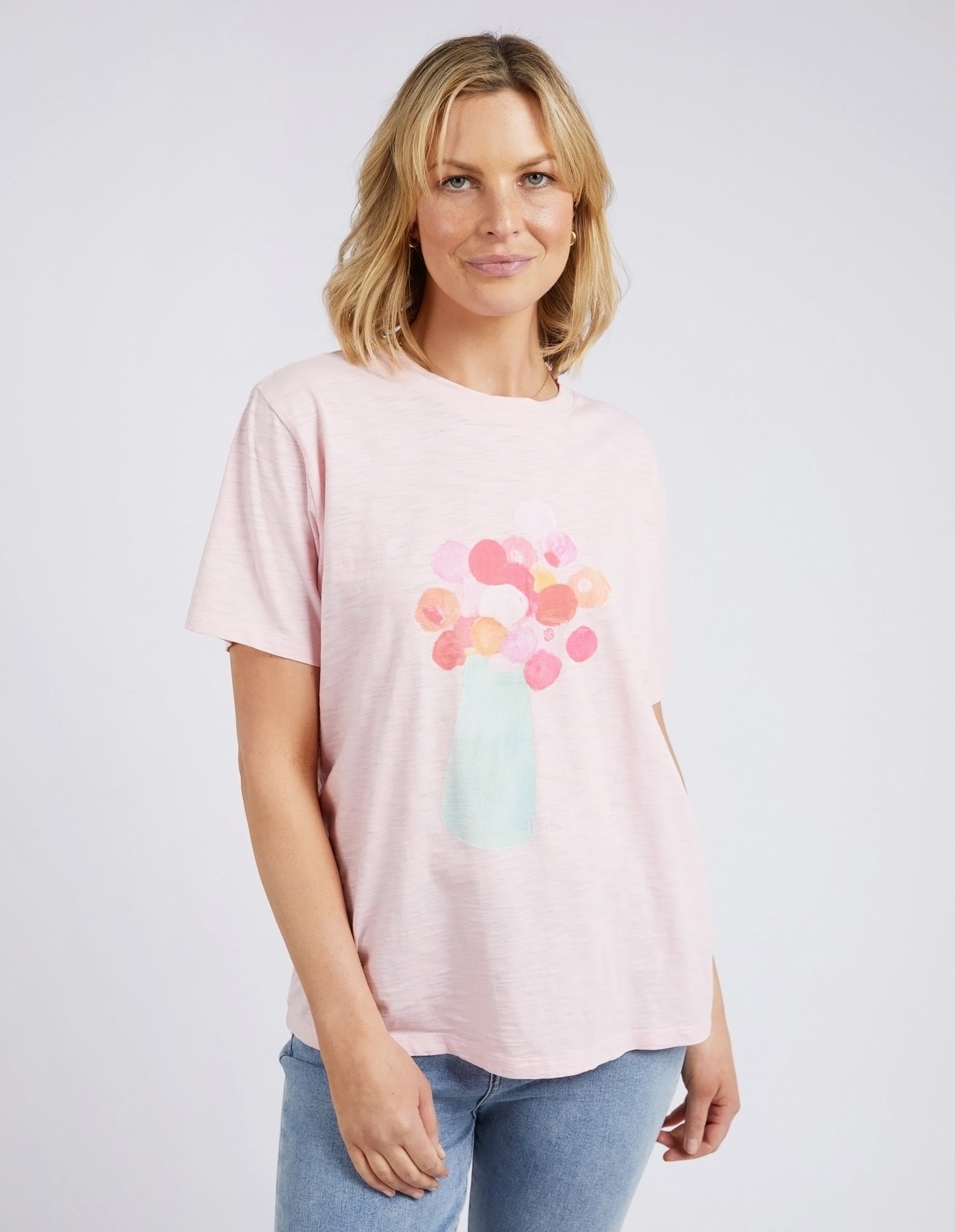 Janey Floral Tee Splendid Pink