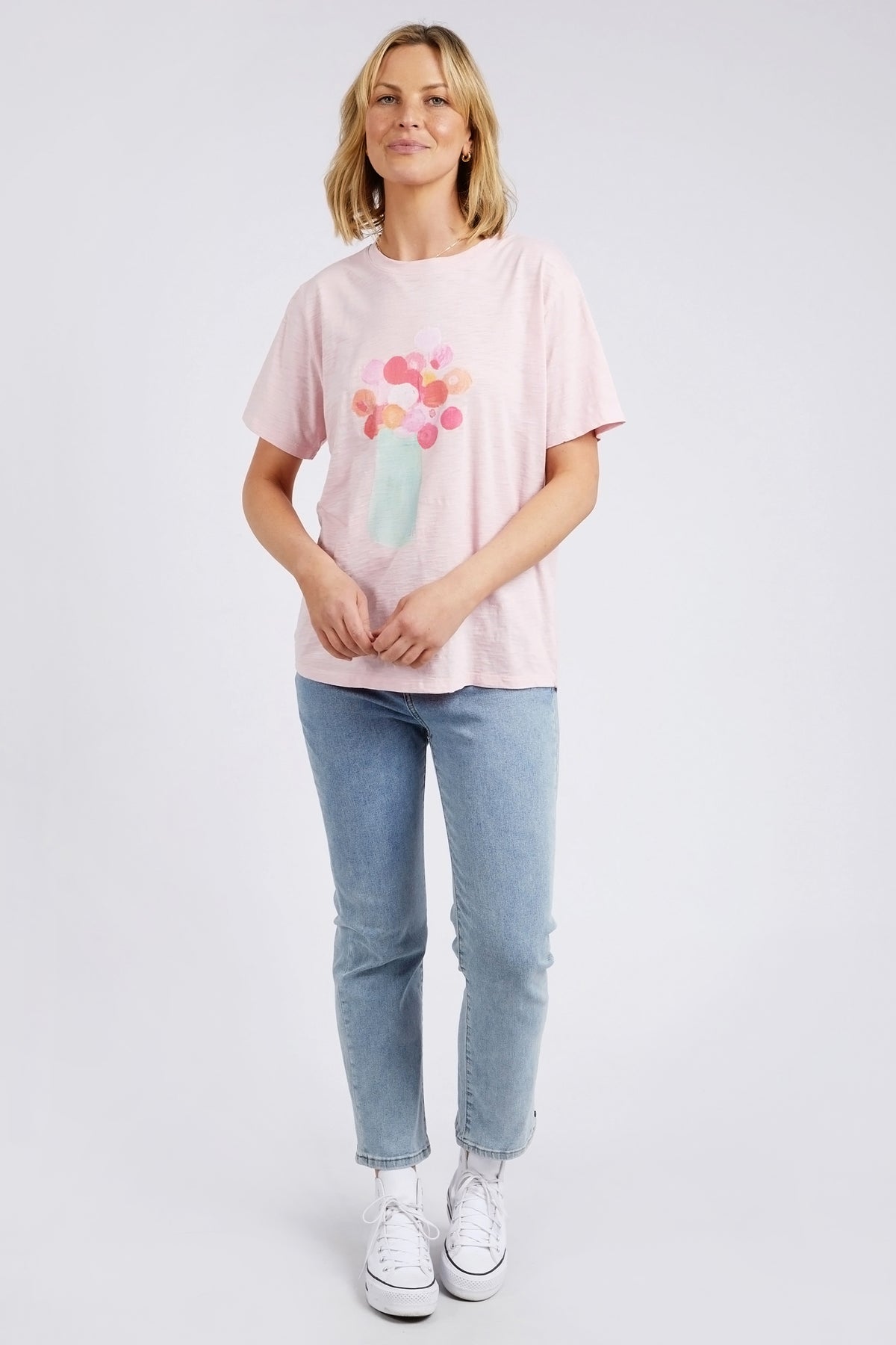 Janey Floral Tee Splendid Pink